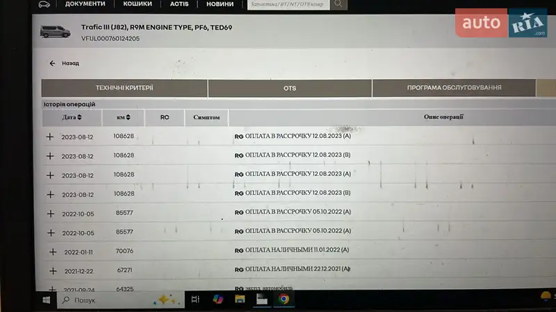 Мінівен Renault Trafic 2018 в Києві документ