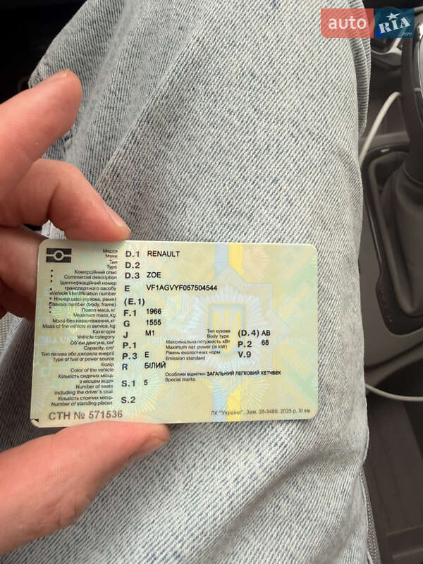 Хэтчбек Renault Zoe 2017 в Луцке