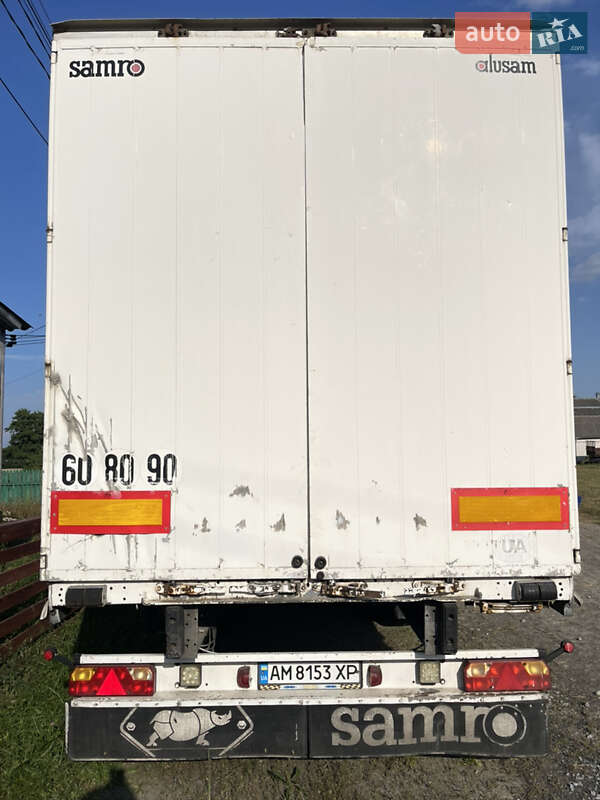 Тентованный борт (штора) - полуприцеп Samro ST 2008 в Емильчине