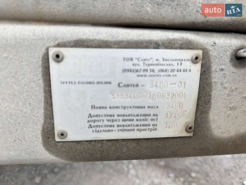 Легковий причіп Сантей 3400-01 2012 в Хмельницькому