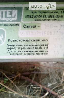 Тентованный борт (штора) - прицеп Сантей 750-231 2014 в 
