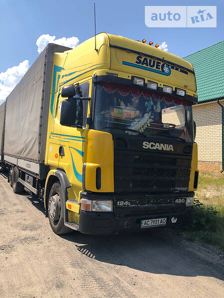 Тягач Scania 124 2000 в Маневичах