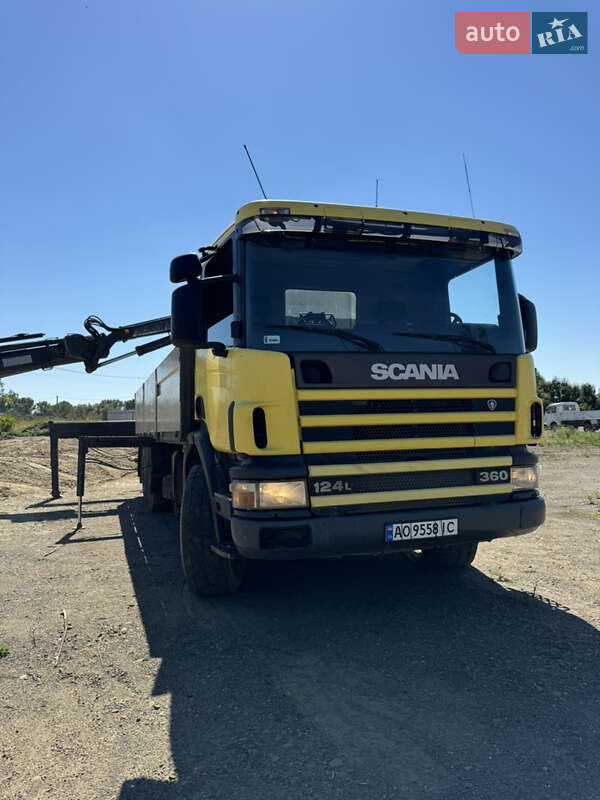 Кран-маніпулятор Scania 124 2000 в Ужгороді