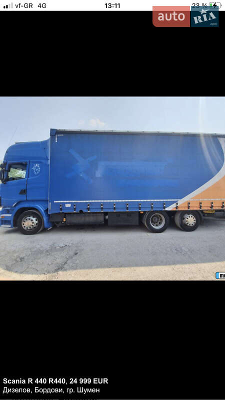 Тентованый Scania R 440 2013 в Черновцах