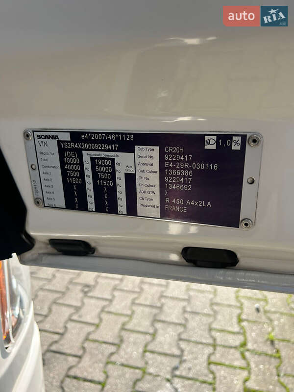Тягач Scania R 450 2018 в Вараше фото 6 Тягач Scania R 450 2018 в Вараше