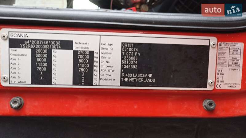 Тягач Scania R 480 2012 в Харкові