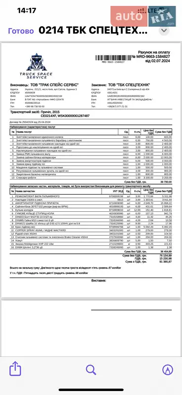 Самосвал полуприцеп Schmitz Cargobull Gotha 2015 в Черновцах документ