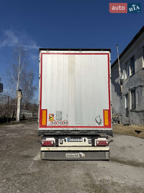 Тентований борт (штора) - напівпричіп Schmitz Cargobull S01 2008 в Бережанах