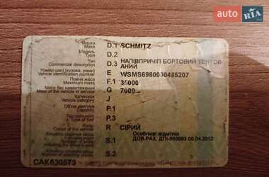 Тентованный борт (штора) - полуприцеп Schmitz Cargobull S01 2002 в 