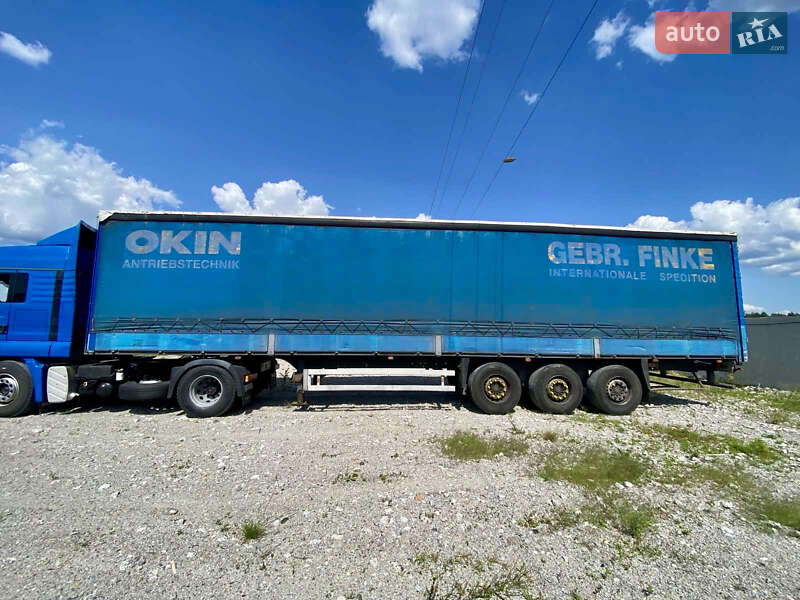 Тентованный борт (штора) - полуприцеп Schmitz Cargobull S01 2002 в Бородянке