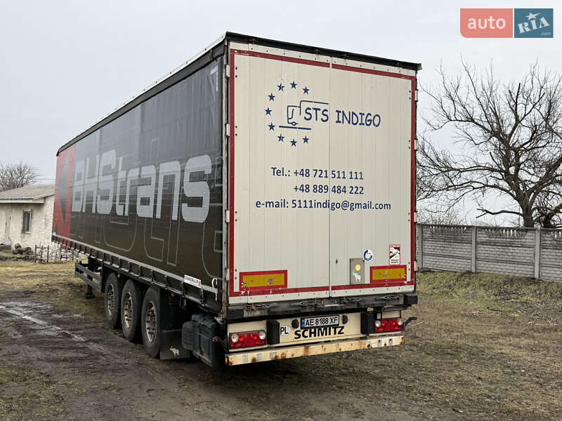Тентованный борт (штора) - полуприцеп Schmitz Cargobull S01 2012 в Днепре