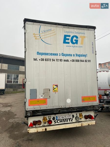 Тентованный борт (штора) - полуприцеп Schmitz Cargobull S01 2007 в Черновцах