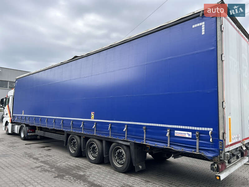 Тентований борт (штора) - напівпричіп Schmitz Cargobull SCB S3T 2012 в 