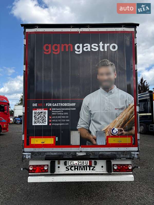 Тентований борт (штора) - напівпричіп Schmitz Cargobull SCB S3T 2016 в Ковелі