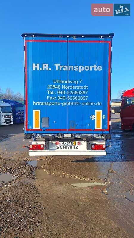 Тентований борт (штора) - напівпричіп Schmitz Cargobull SCB S3T 2014 в Калуші