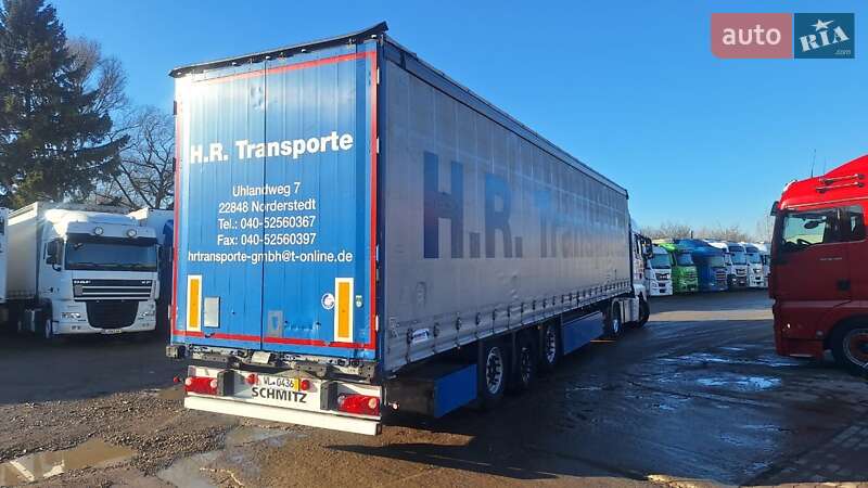 Тентований борт (штора) - напівпричіп Schmitz Cargobull SCB S3T 2014 в Калуші