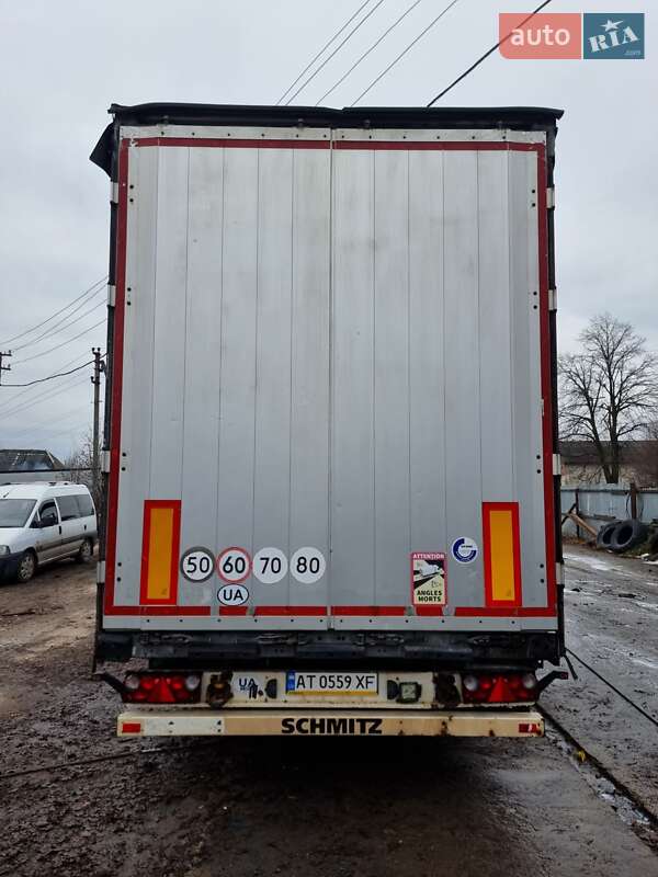 Тентований борт (штора) - напівпричіп Schmitz Cargobull SCS 24/L 2012 в Калуші