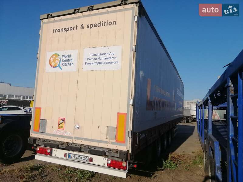 Тентованный борт (штора) - полуприцеп Schmitz S-01 2007 в Черноморске