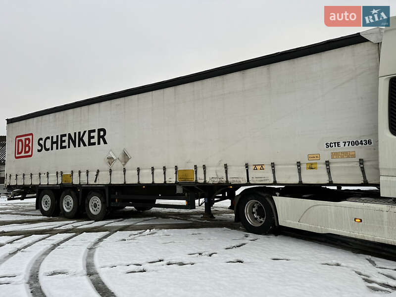 Тентований борт (штора) - напівпричіп Schmitz S-01 2010 в Ратному