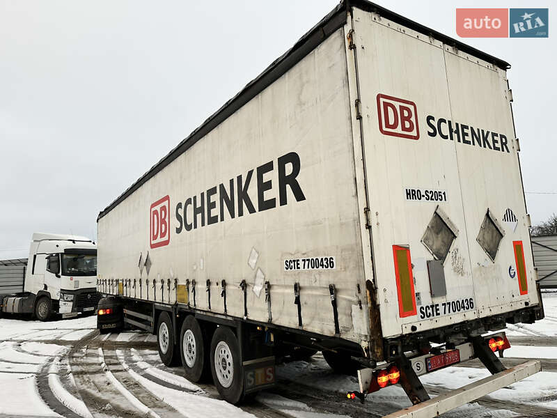 Тентований борт (штора) - напівпричіп Schmitz S-01 2010 в Ратному