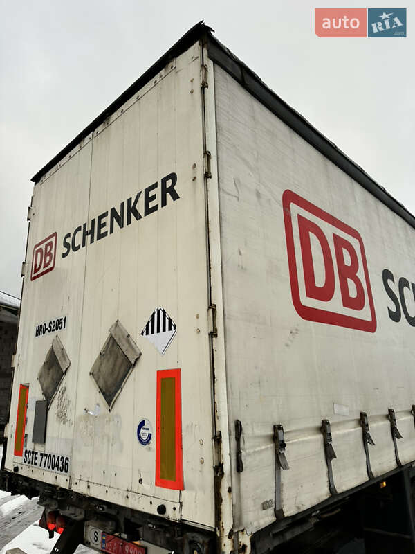 Тентований борт (штора) - напівпричіп Schmitz S-01 2010 в Ратному