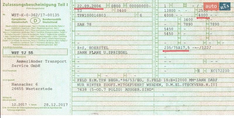 Тентованный борт (штора) - полуприцеп Schmitz S-01 2006 в Львове