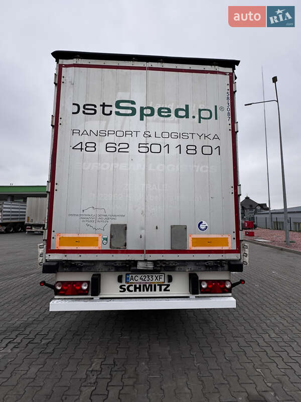 Тентований борт (штора) - напівпричіп Schmitz SCS 24 2013 в Луцьку