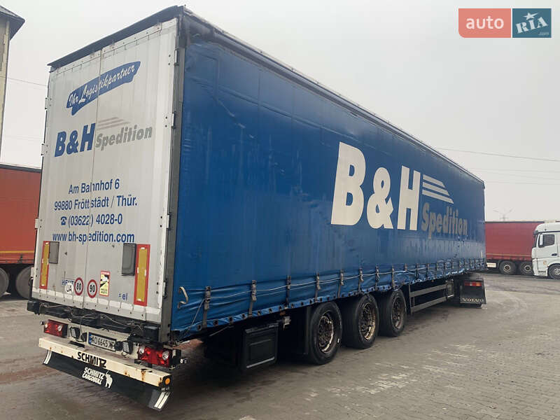 Тентованный борт (штора) - полуприцеп Schmitz SCS 24 2008 в Хусте
