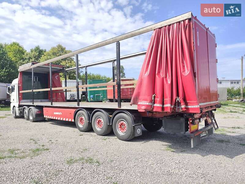 Тентований борт (штора) - напівпричіп Schmitz SCS 24L-1362EB 2010 в Умані