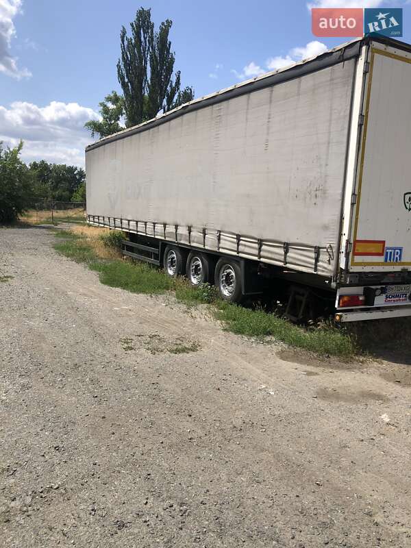 Тентованный борт (штора) - полуприцеп Schmitz SCZ 24 2008 в 