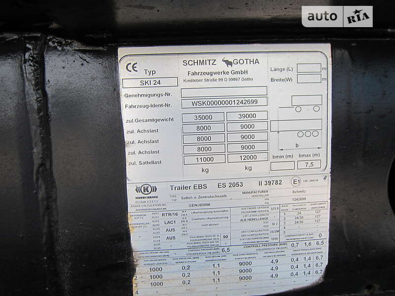 Самосвал полуприцеп Schmitz SKI 24 2008 в Виннице фото 43 Самосвал полуприцеп Schmitz SKI 24 2008 в Виннице