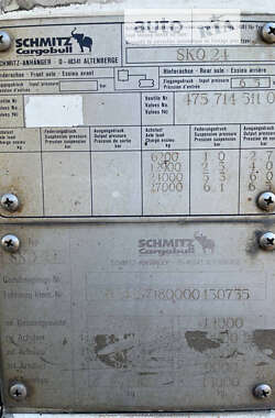 Изотермическая будка Schmitz SKO 24 2000 в 