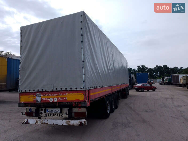Тентованный борт (штора) - полуприцеп Schmitz SPR 24L 2000 в 