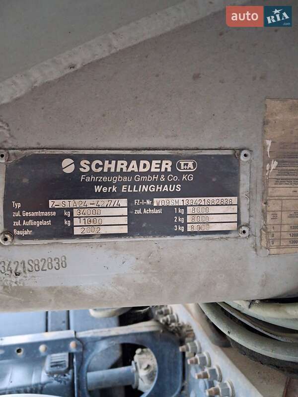 Цистерна напівпричіп Schrader Z-STA 24 2002 в Бахмачі