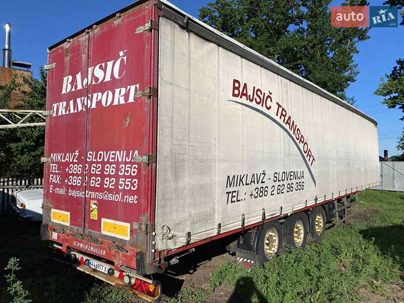 Тентований борт (штора) - напівпричіп Schwarzmuller 3/ZJ 2005 в Вінниці