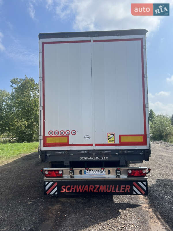 Тентованный борт (штора) - полуприцеп Schwarzmuller S-1 2016 в Долине