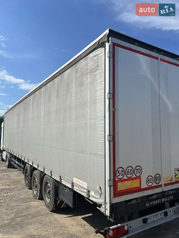 Тентованный борт (штора) - полуприцеп Schwarzmuller S-1 2015 в Ужгороде