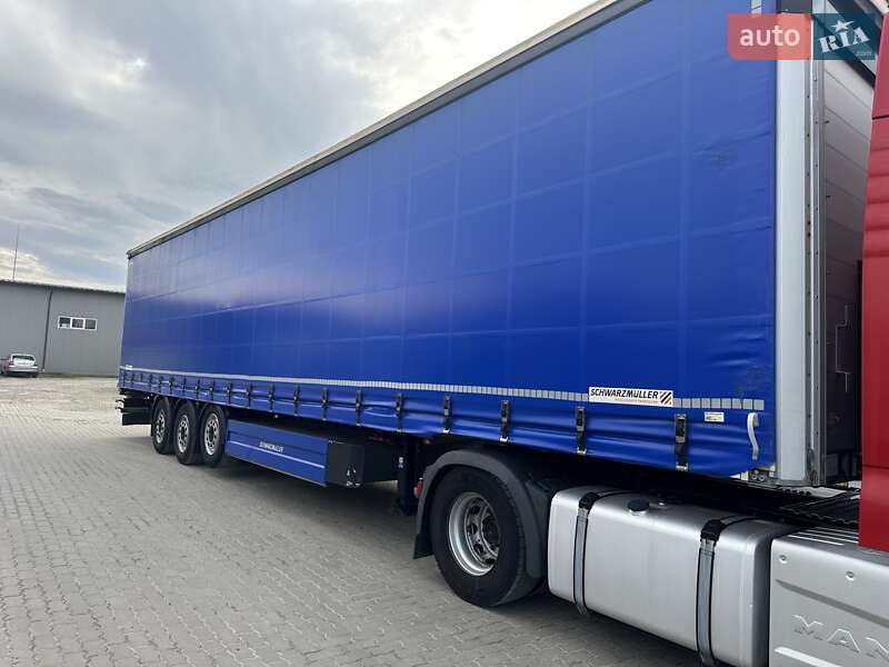 Тентований борт (штора) - напівпричіп Schwarzmuller S1 2017 в Калуші