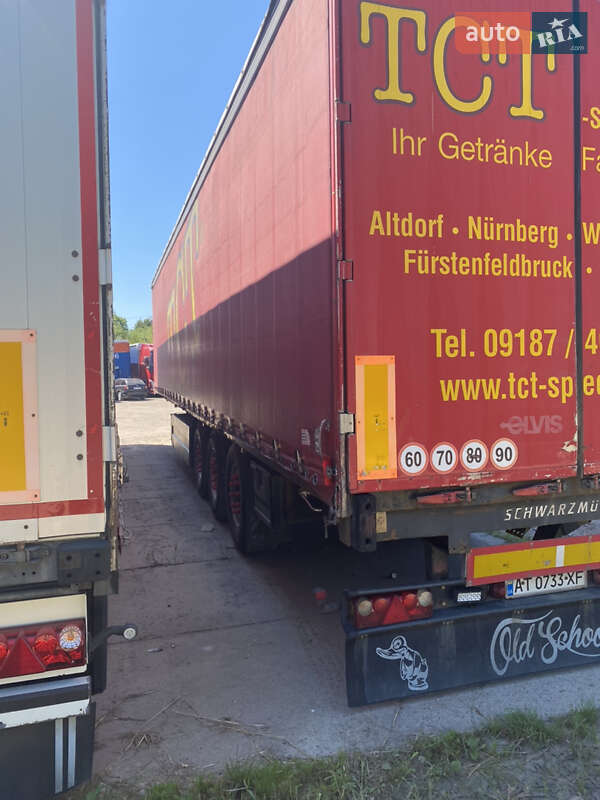 Тентований борт (штора) - напівпричіп Schwarzmuller SPA-3E 2007 в Бурштині