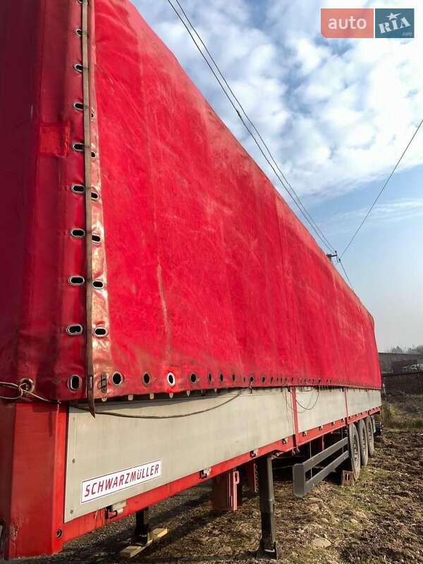 Бортовой полуприцеп Schwarzmuller SPA-3E 2001 в Тячеве