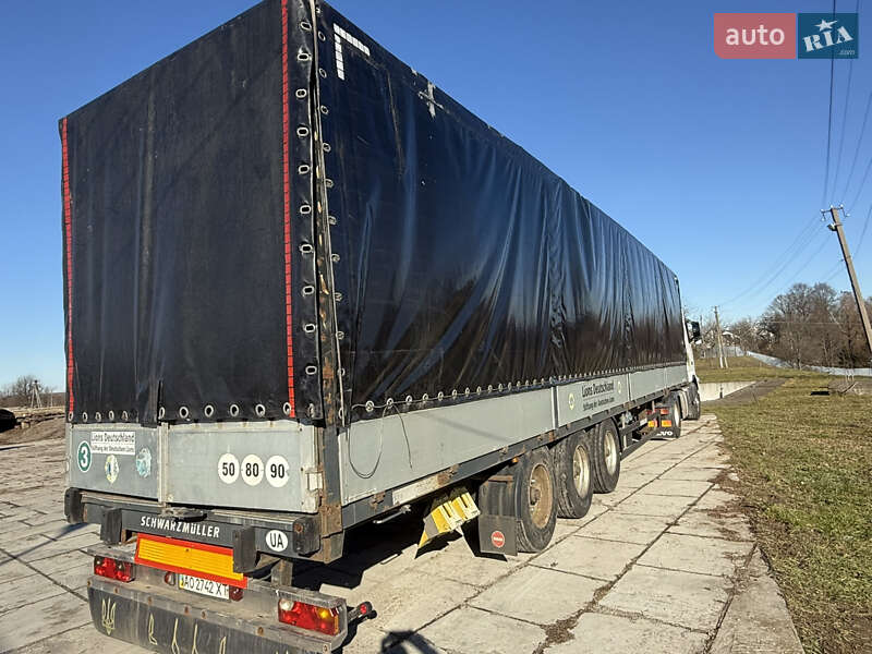 Тентованный борт (штора) - полуприцеп Schwarzmuller SPA-3E 2006 в Тячеве