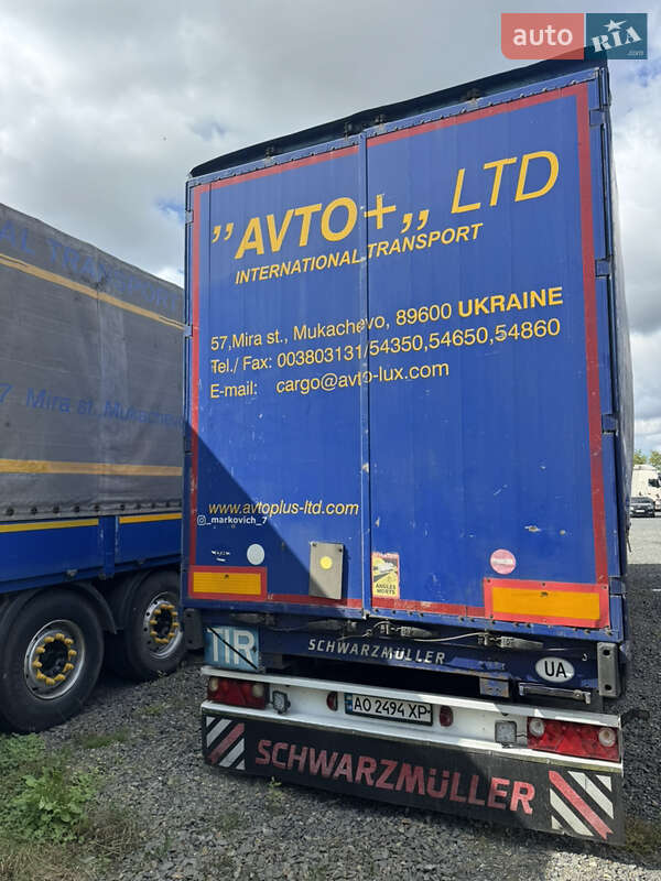 Тентованный борт (штора) - полуприцеп Schwarzmuller SPA-3E 2012 в Мукачево