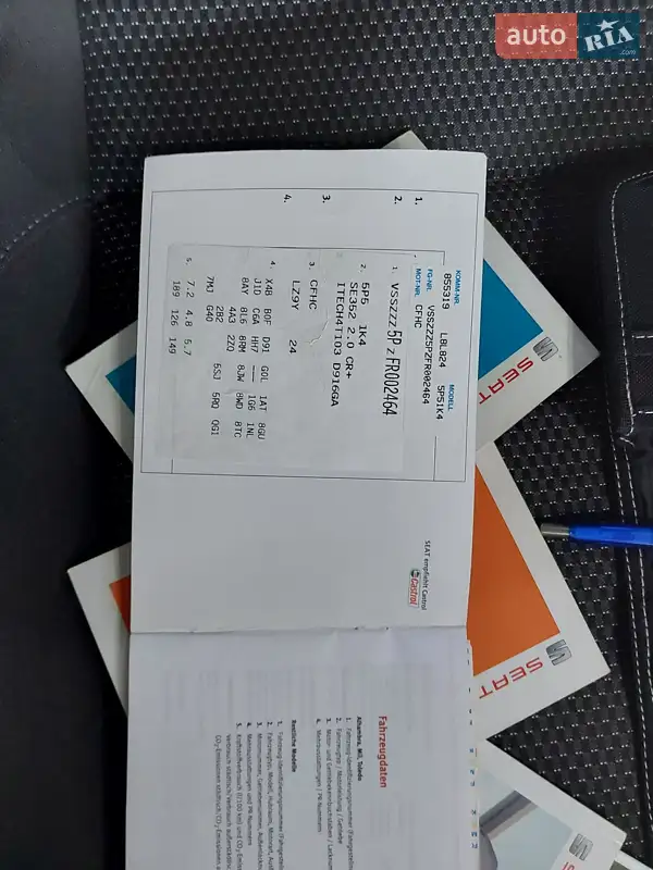 Универсал SEAT Altea XL 2014 в Нежине документ