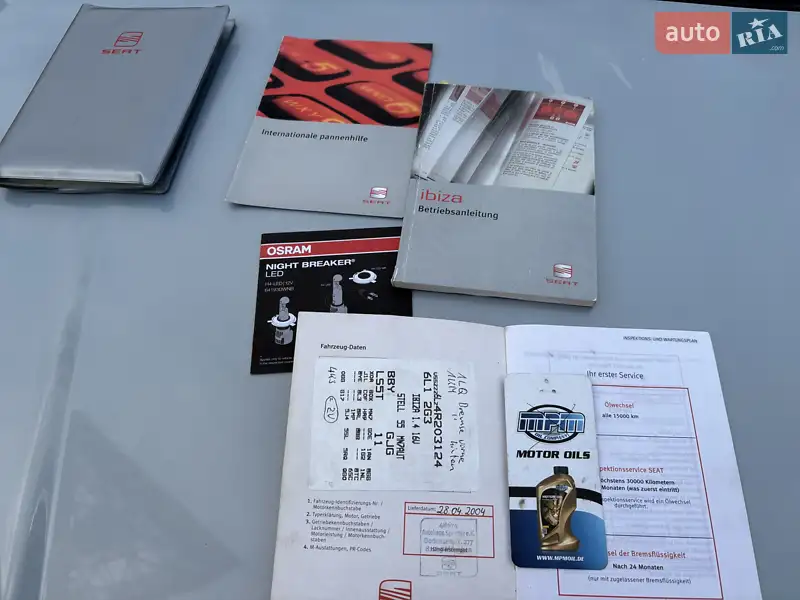 Хэтчбек SEAT Ibiza 2004 в Киеве документ