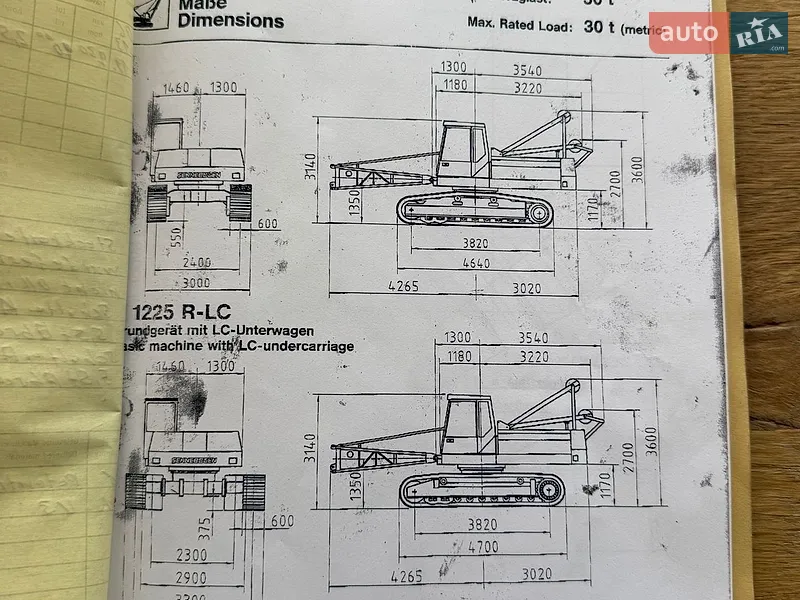 Автокран Sennebogen SK 1994 в Львове документ