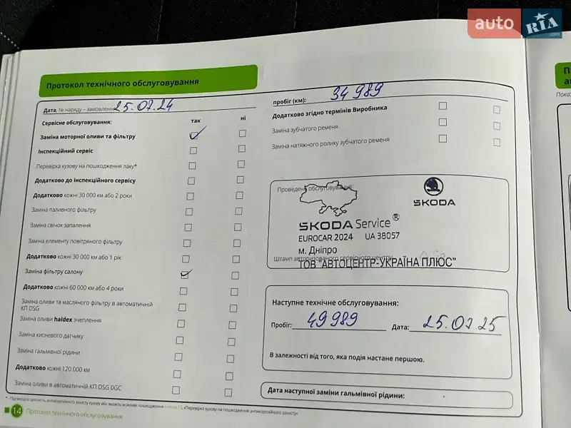 Универсал Skoda Fabia 2021 в Киеве документ