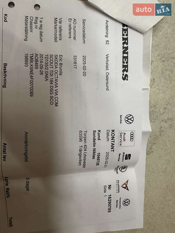 Універсал Skoda Octavia Scout 2015 в Рівному