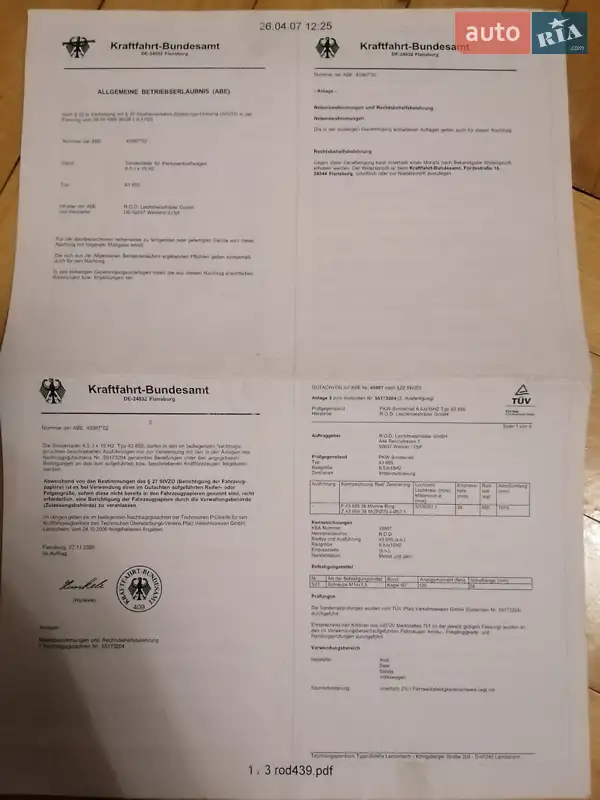 Лифтбек Skoda Octavia 2002 в Тернополе документ