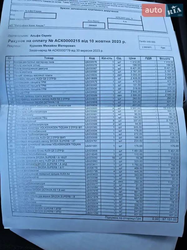 Універсал Skoda Octavia 2010 в Тернополі документ 6 фото Універсал Skoda Octavia 2010 в Тернополі документ
