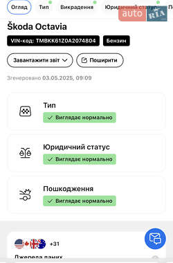 Универсал Skoda Octavia 2010 в 